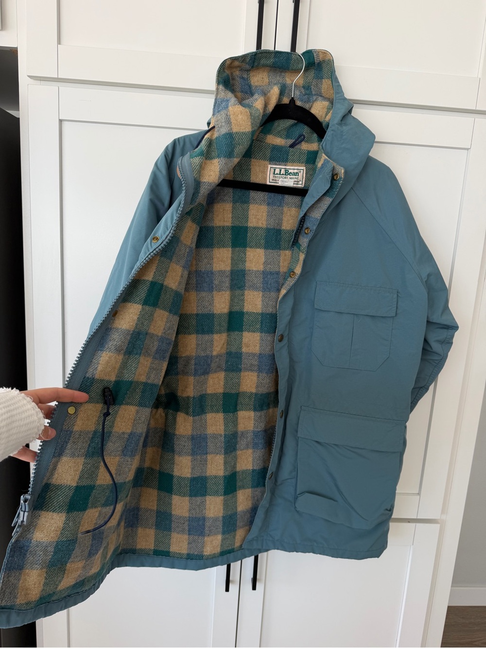 LL Bean Baxter State Parka Wool Lined - Picture 3 of 8